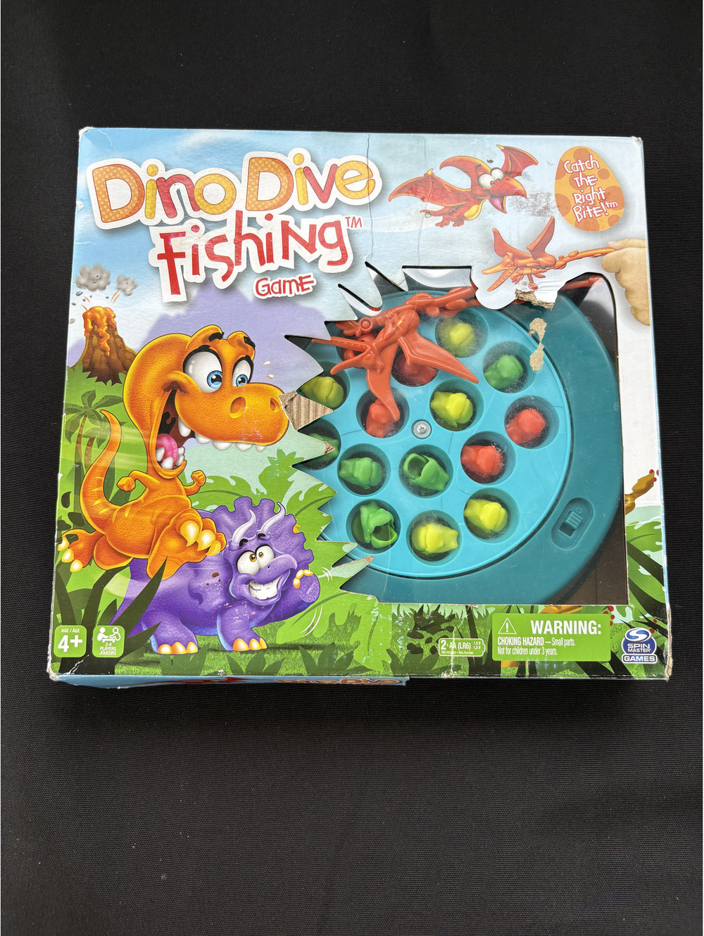 Dino Dive Fishing Game by Hasbro - Vintage Kids Toy